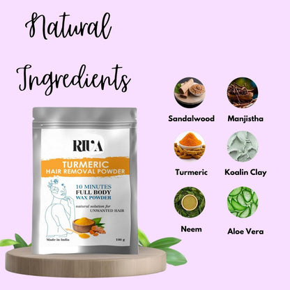 Halair® by Riva | Turmeric Herbal Facial & Body Wax | Painless