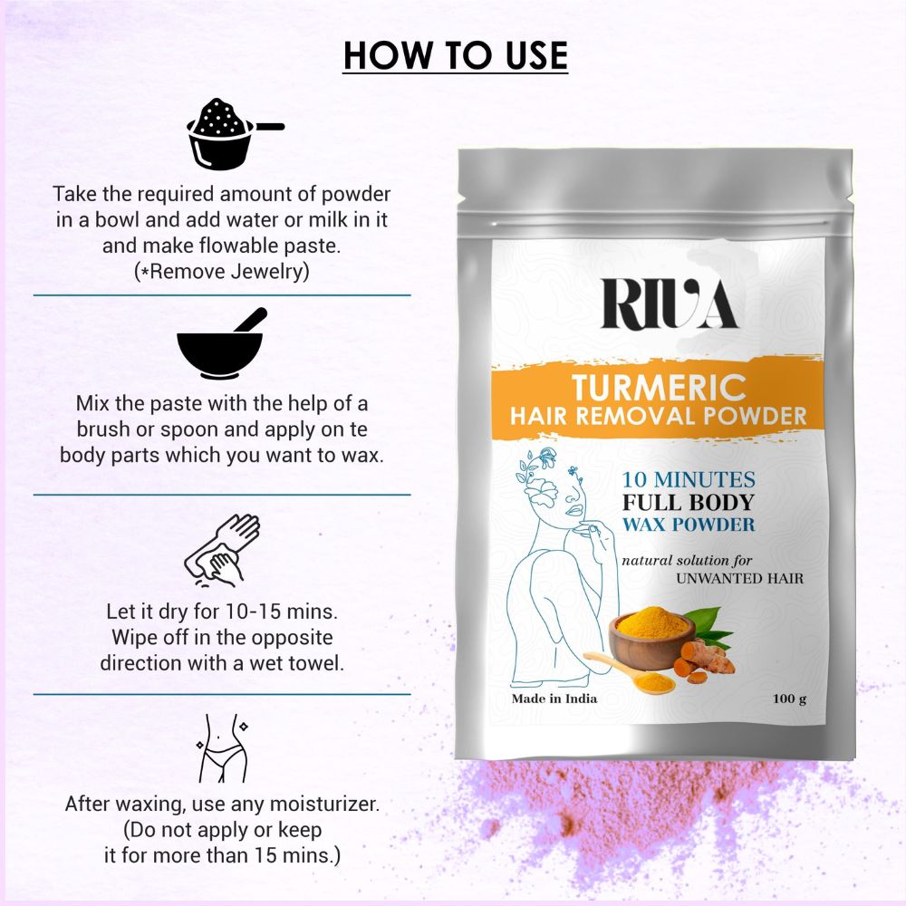 Halair® by Riva | Turmeric Herbal Facial & Body Wax | Painless