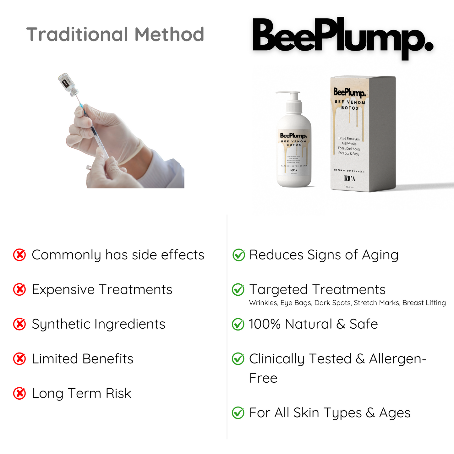 BeePlump™ - Bee Venom Natural Botox Cream | Anti Wrinkle