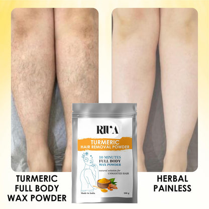 Halair® by Riva | Turmeric Herbal Facial & Body Wax | Painless